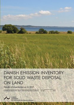 Link to background report "Danish Emission Inventory for Solid Waste Disposal on Land"
