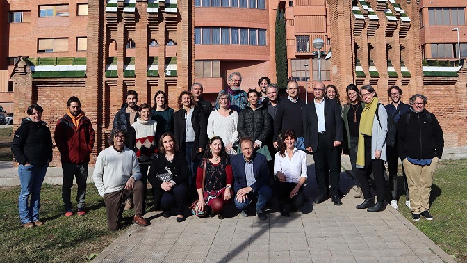 Team members at the UPWATER kickoff meeting in Barcelona, Spain.